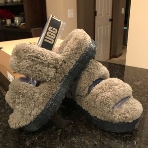 New UGG Oh Fluffita, Olive Cozy Slippers, Dark Green Slides, Slip Ons, UGGs, 8